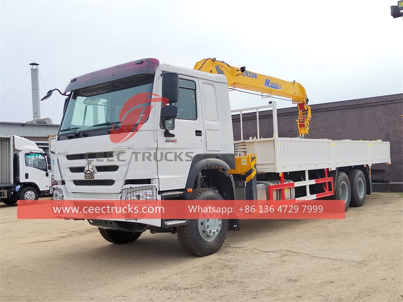 HOWO heavy-duty 400hp truck with XCMG crane