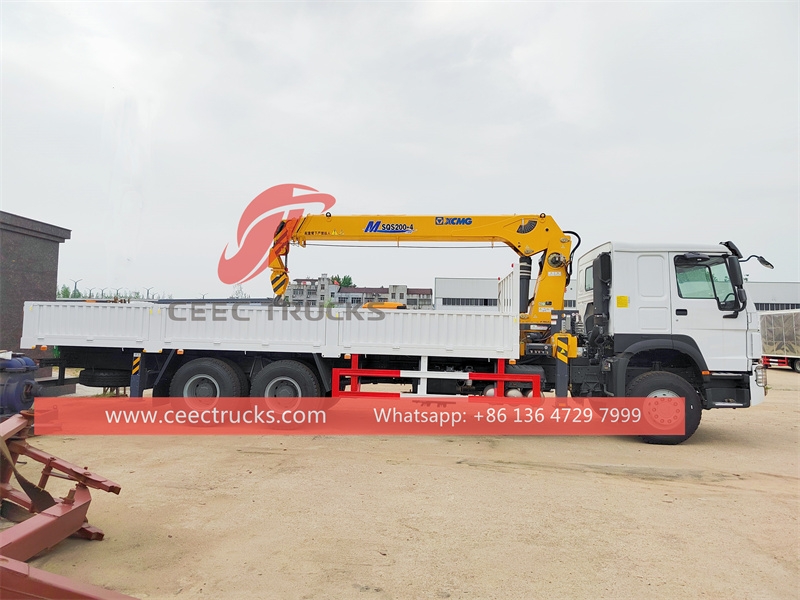 HOWO heavy-duty 400hp truck with XCMG crane