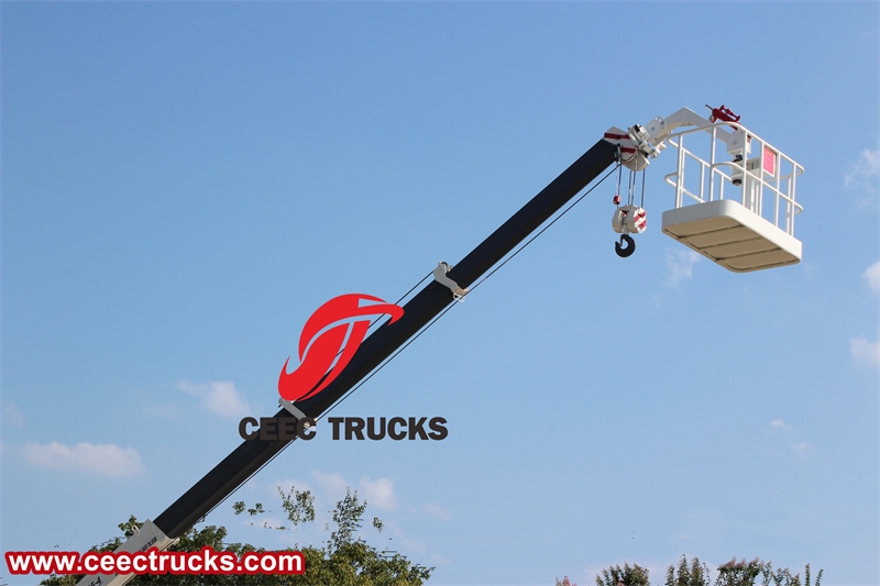 ISUZU 700P crane truck with aerial bucket made in China best factory