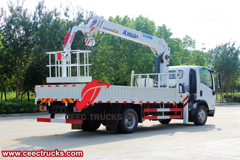 ISUZU 700P crane truck with aerial bucket made in China best factory