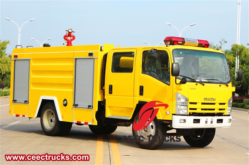 Isuzu diesel engine police fire truck