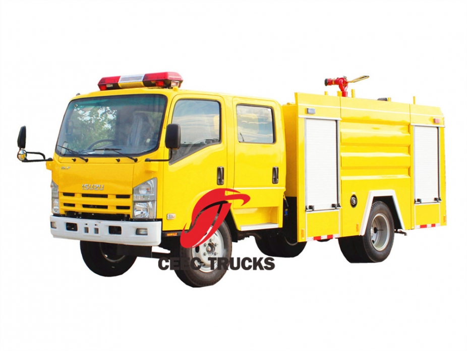 Isuzu diesel engine police fire truck