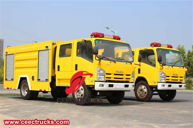 Isuzu diesel engine police fire truck