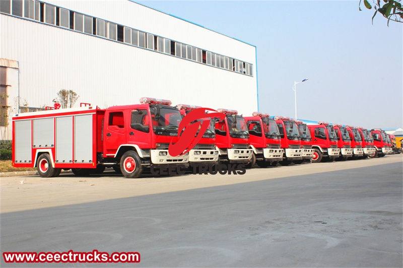 Rescue Fire truck Water tankers Isuzu