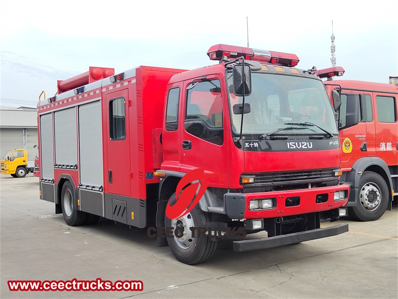 Isuzu FVR pumper tanker fire truck