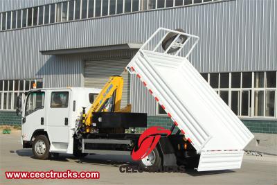 Isuzu 5 Ton articulated crane lorry truck