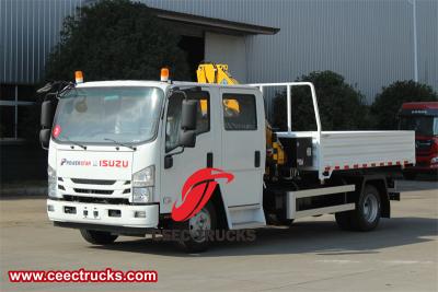 Isuzu 5 Ton articulated crane lorry truck