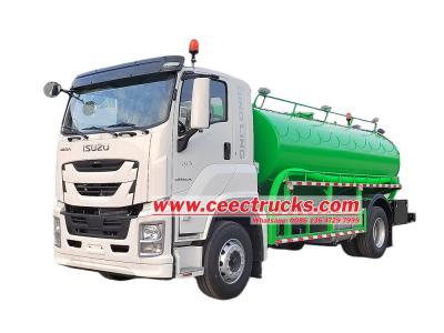 Isuzu FVR sludge vacuum pump tanker truck