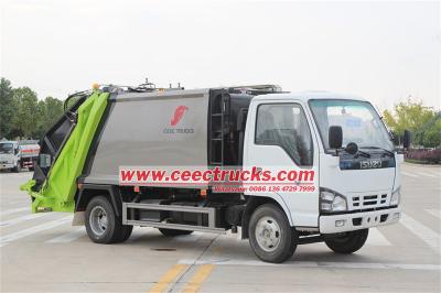 ISUZU 6CBM garbage compactor truck for sale