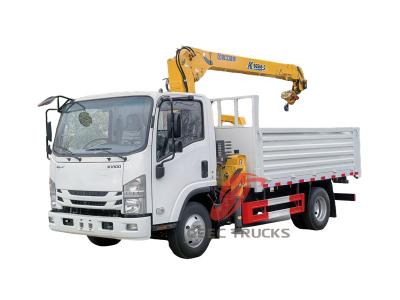 Isuzu NPR 190hp boom crane truck