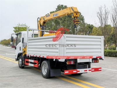 Isuzu NPR 190hp boom crane truck