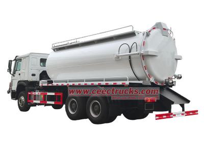 Howo 20 cbm septic pump tanker