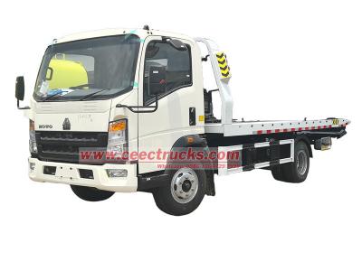 Howo flatbed road rescue tow truck