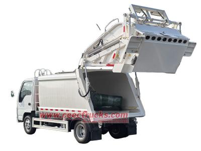 Isuzu ELF rear loader garbage truck