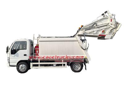 Isuzu ELF rear loader garbage truck