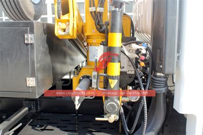 Isuzu ELF NPR dumper truck with kunckle crane