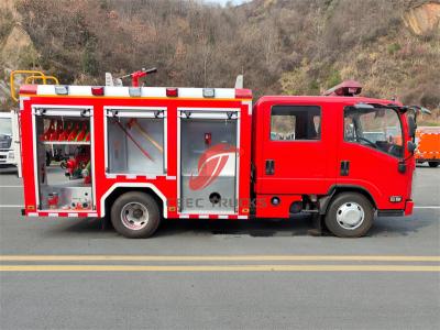 Africa ISUZU double cabin fire fighting truck