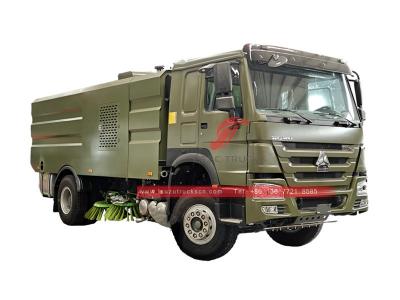 Africa Howo 300HP garbage street sweeper truck