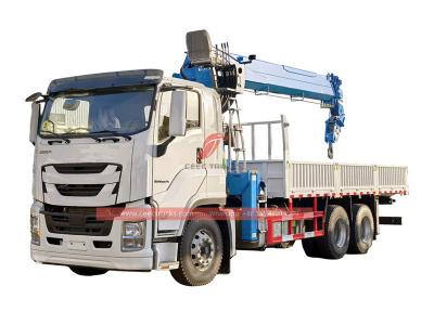 Isuzu GIGA 6x4 truck 14T crane with direct sale