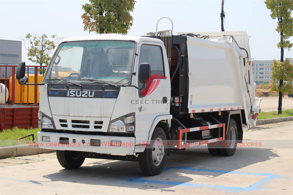 Camion compattatore di rifiuti ISUZU 6 CBM per esportazione