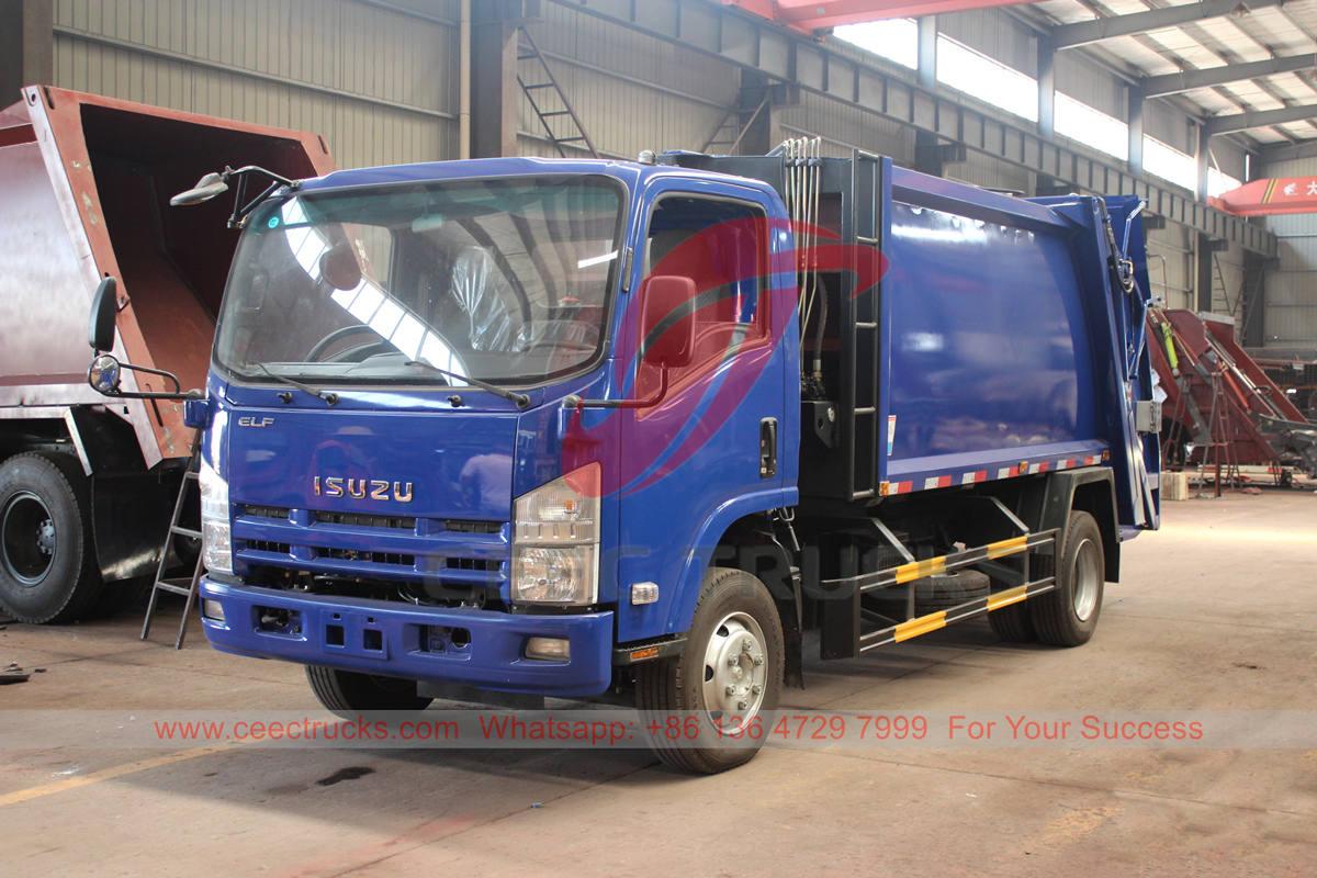 Camion compattatore di rifiuti ISUZU 8 CBM personalizzato per l'esportazione