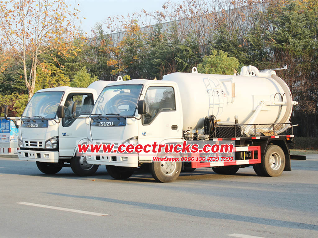 Principio di lavoro dei camion di pompe per vuoto isuzu