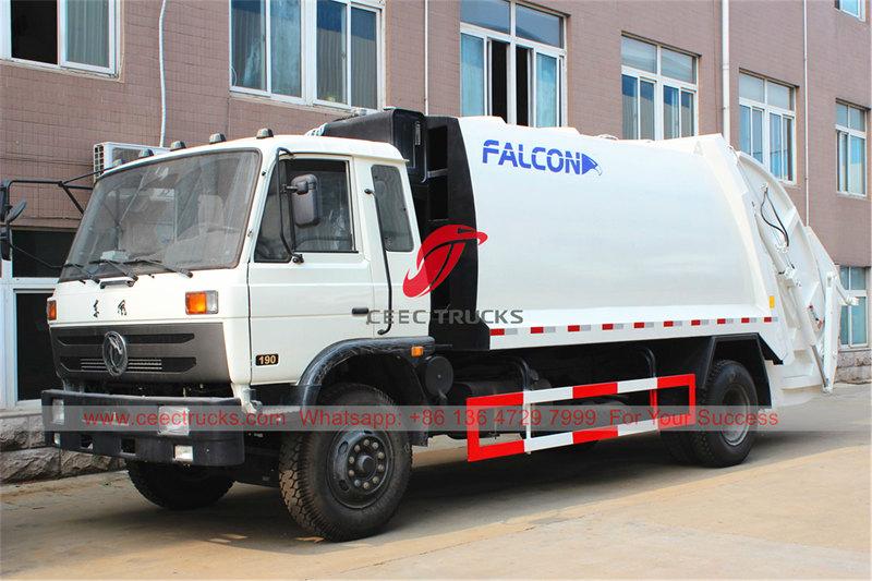 Camion compattatore di rifiuti Dongfeng 14 CBM esportato da CEEC TRUCKS