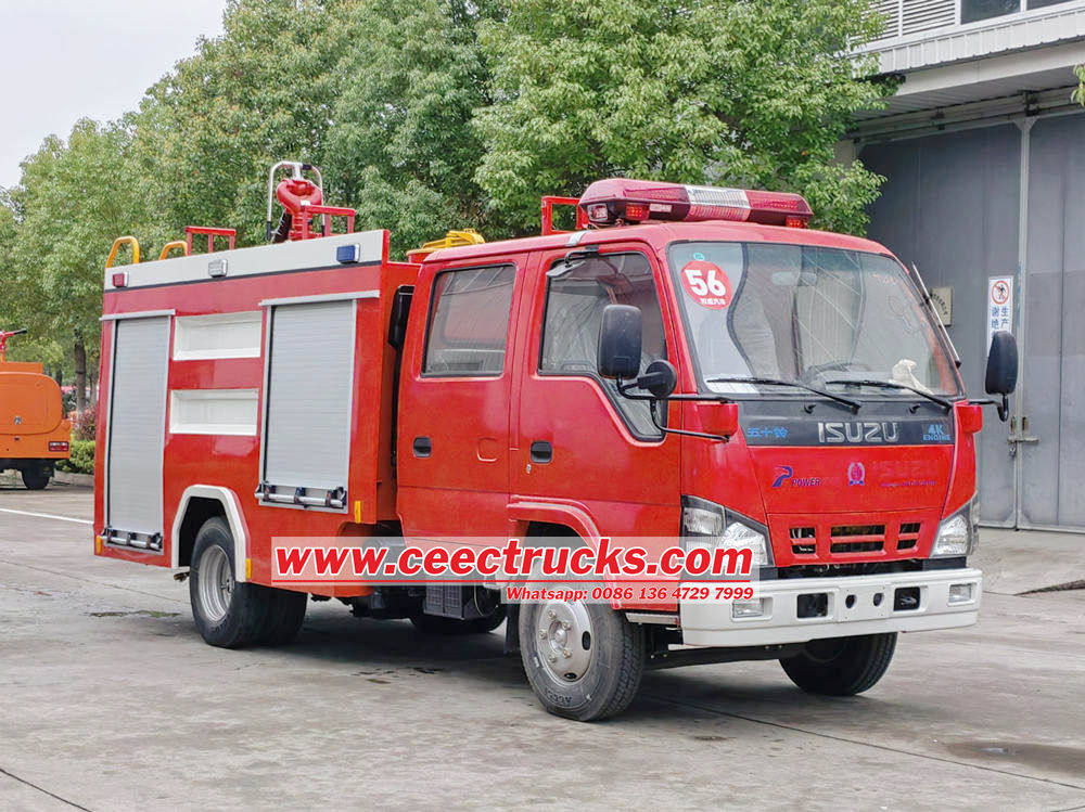 Qual è il materiale per il camion di salvataggio antincendio di Isuzu？