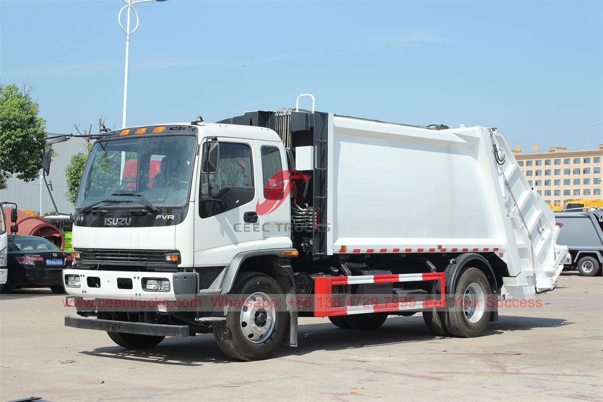 Camion compattatore di rifiuti ISUZU FVR 14 CBM esportato nelle Filippine