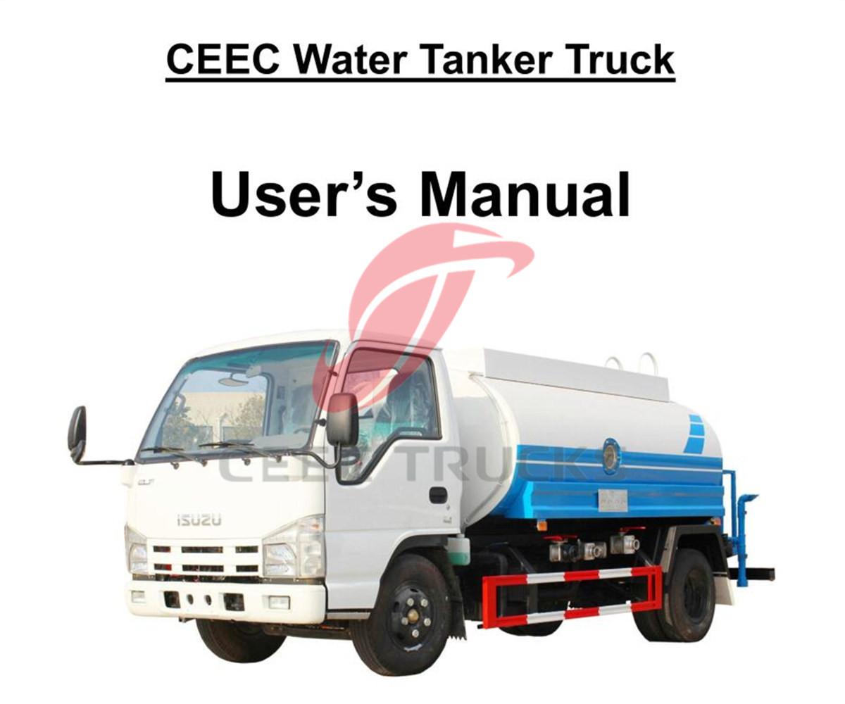 Myanmar--Manuale del camion cisterna per acqua ISUZU 5000L