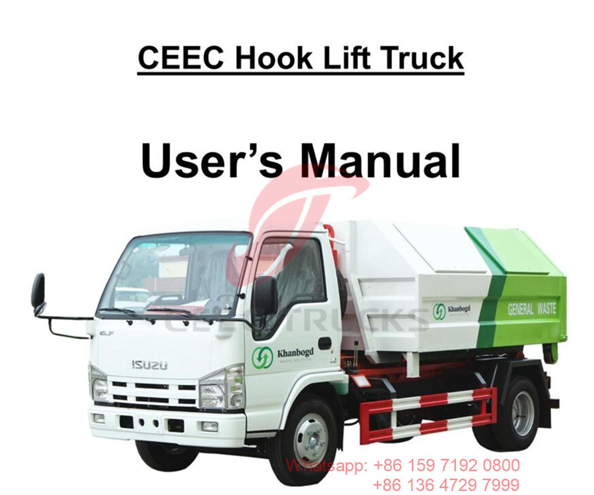 Mongolia--Manuale del camion con gancio ISUZU 5CBM