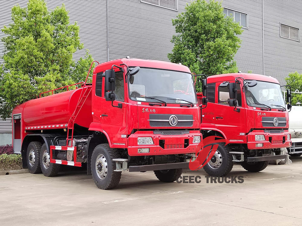 DONGFENG 6x6 camion cisterna militare per l'acqua antincendio fuoristrada viene esportato in Etiopia