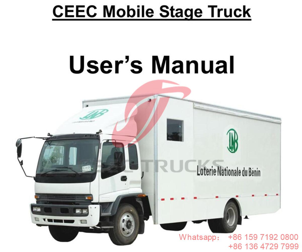 Benin--ISUZU mobile che mostra il manuale del camion