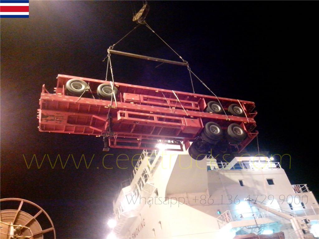 I clienti della Costa Rica hanno ordinato 10 unità di semirimorchio sospeso con carrello