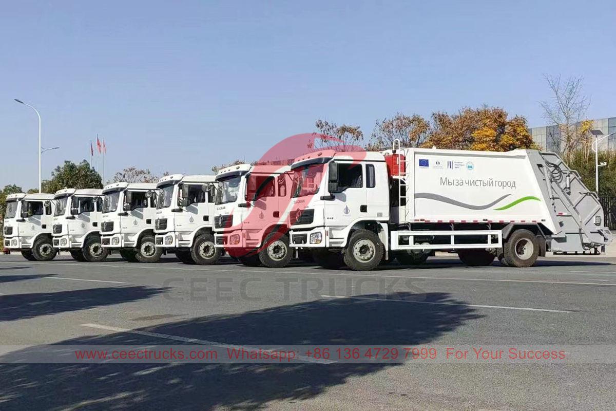 Kirghizistan - 6 unità di camion compattatori di rifiuti Shacman sono stati esportati da CEEC TRUCKS