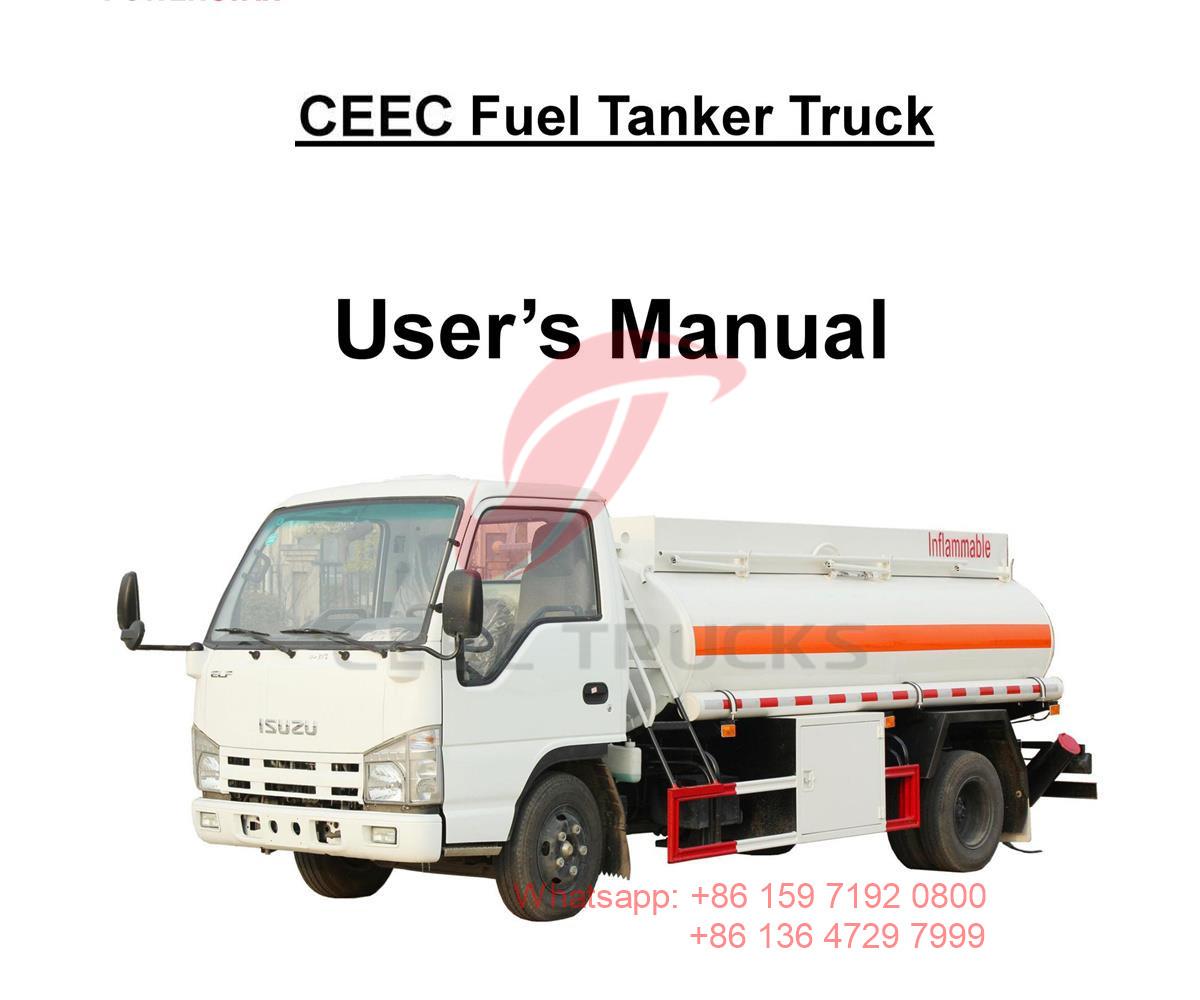 Myanmar--Manuale del camion cisterna per carburante ISUZU da 4000 litri