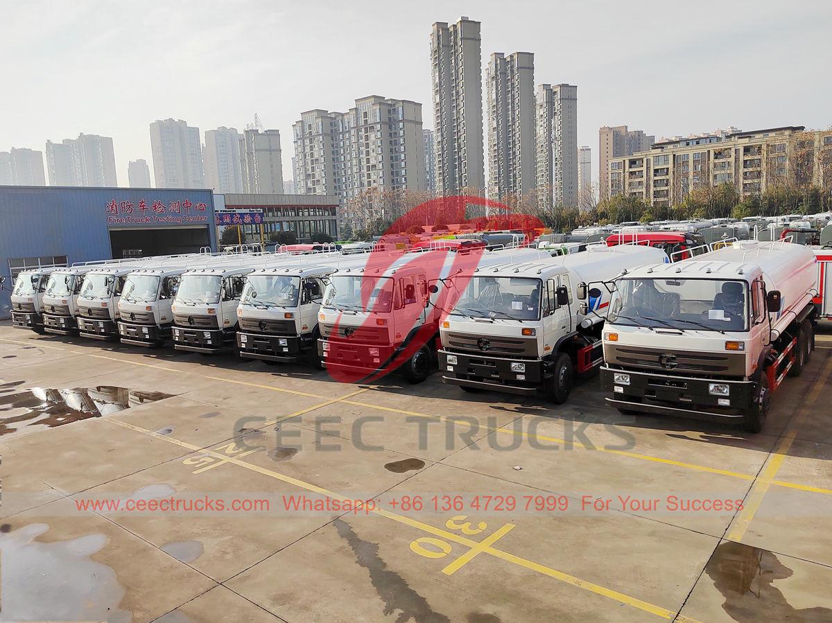 Ghana - 10 unità di camion cisterna per acqua in acciaio inossidabile Dongfeng sono state consegnate dallo stabilimento PECO