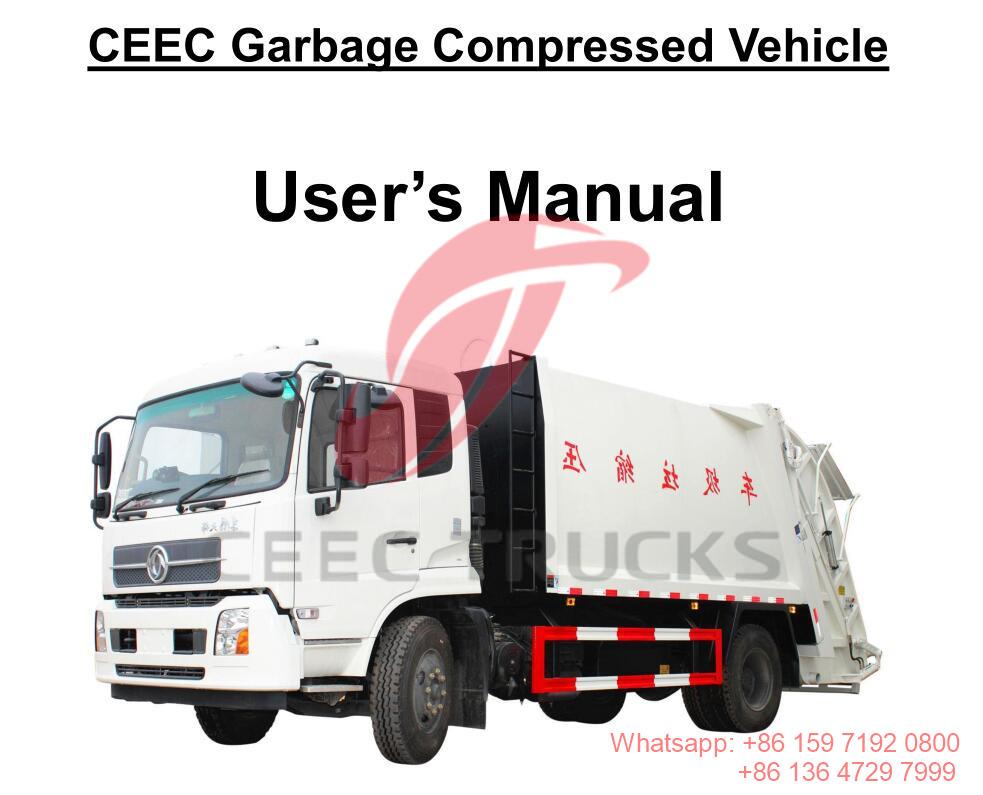 Vietnam--Manuale del camion compattatore di rifiuti DONGFENG 12CBM