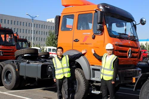 Esportazione di camion trattore Beiben 2638 in Tanzania, Dar es Salaam