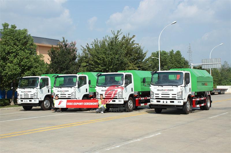 Camerun - 4 unità di scarrabili ISUZU consegnati in Camerun da CEEC TRUCKS