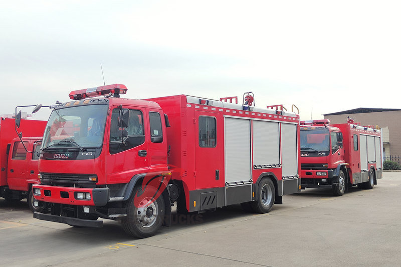 Esportazione di autopompe antincendio ISUZU 240hp FVR in Africa